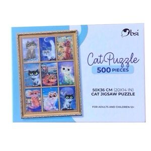 50% OFF if Bundled/ bsi Cat Puzzle 500 Pieces